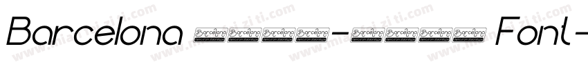 Barcelona 2013-2014 Font字体转换